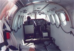 King Air inside